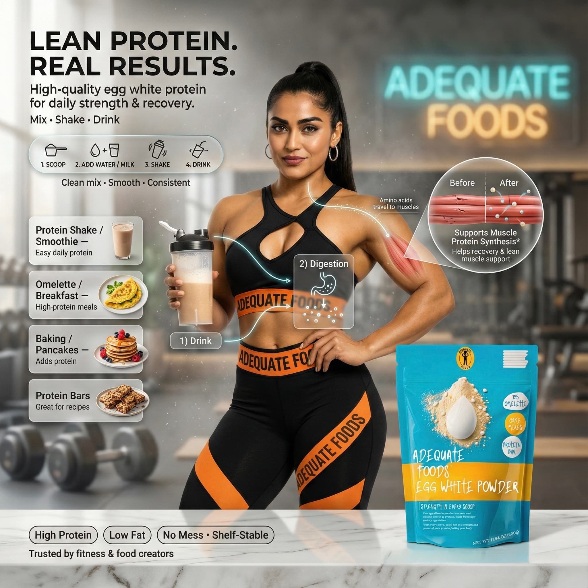 Dried Egg White Protein Powder usage demonstration and FAQ guide