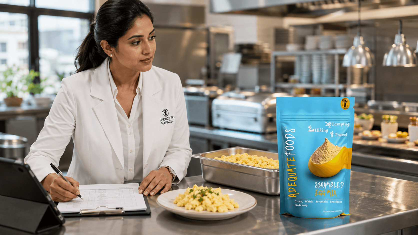 Adequate Foods Scrambled Egg Mix breakfast operations preparation